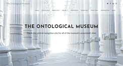 Desktop Screenshot of ontologicalmuseum.org