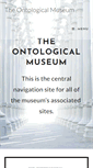 Mobile Screenshot of ontologicalmuseum.org