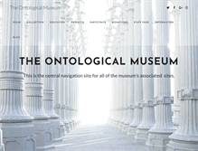 Tablet Screenshot of ontologicalmuseum.org